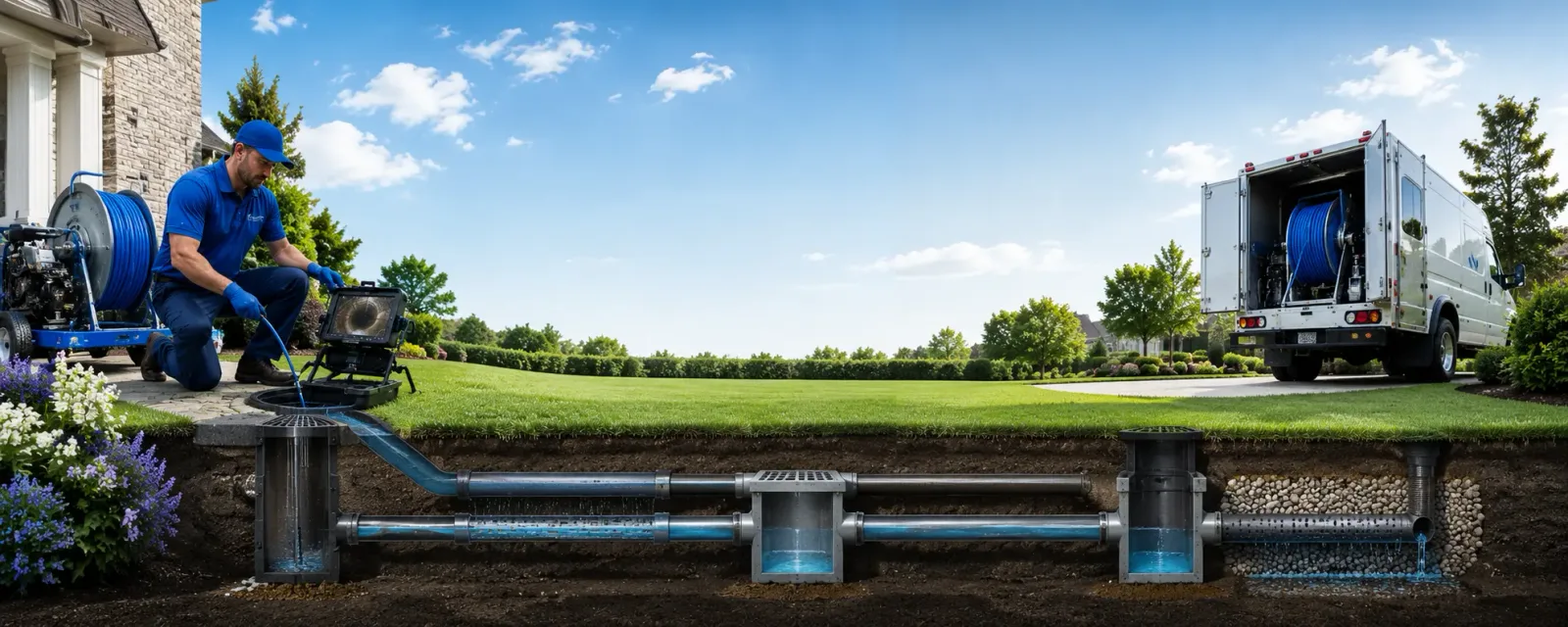 Outdoor drain cleaning information for Ortonville, MI